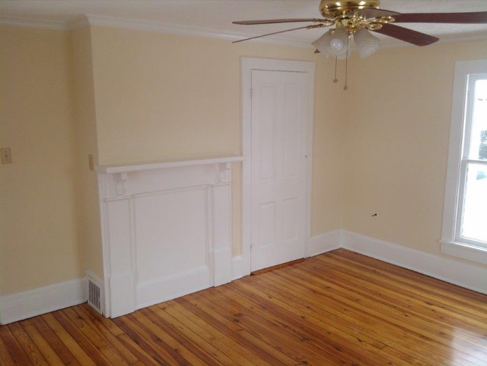 1880’s farm house interior hardwood floors